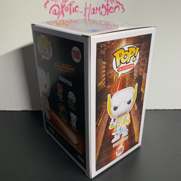 Funko POP! GODSPEED The Flash GITD Glow In The Dark GameStop Exclusive DC #1100 - Picture 4 of 6